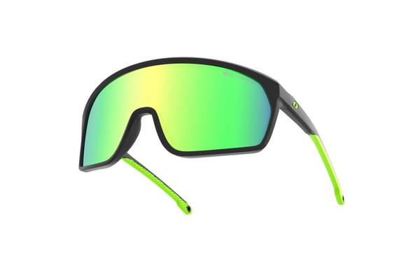 Okulary przeciwsłoneczne dla dzieci FULL Matt Black / Matt Green | Little Demetz